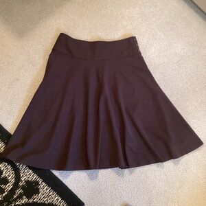 Brown Knee-Length Chaps Skirt